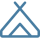 icon of a campground