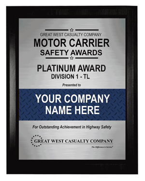 Motor carrier safety award